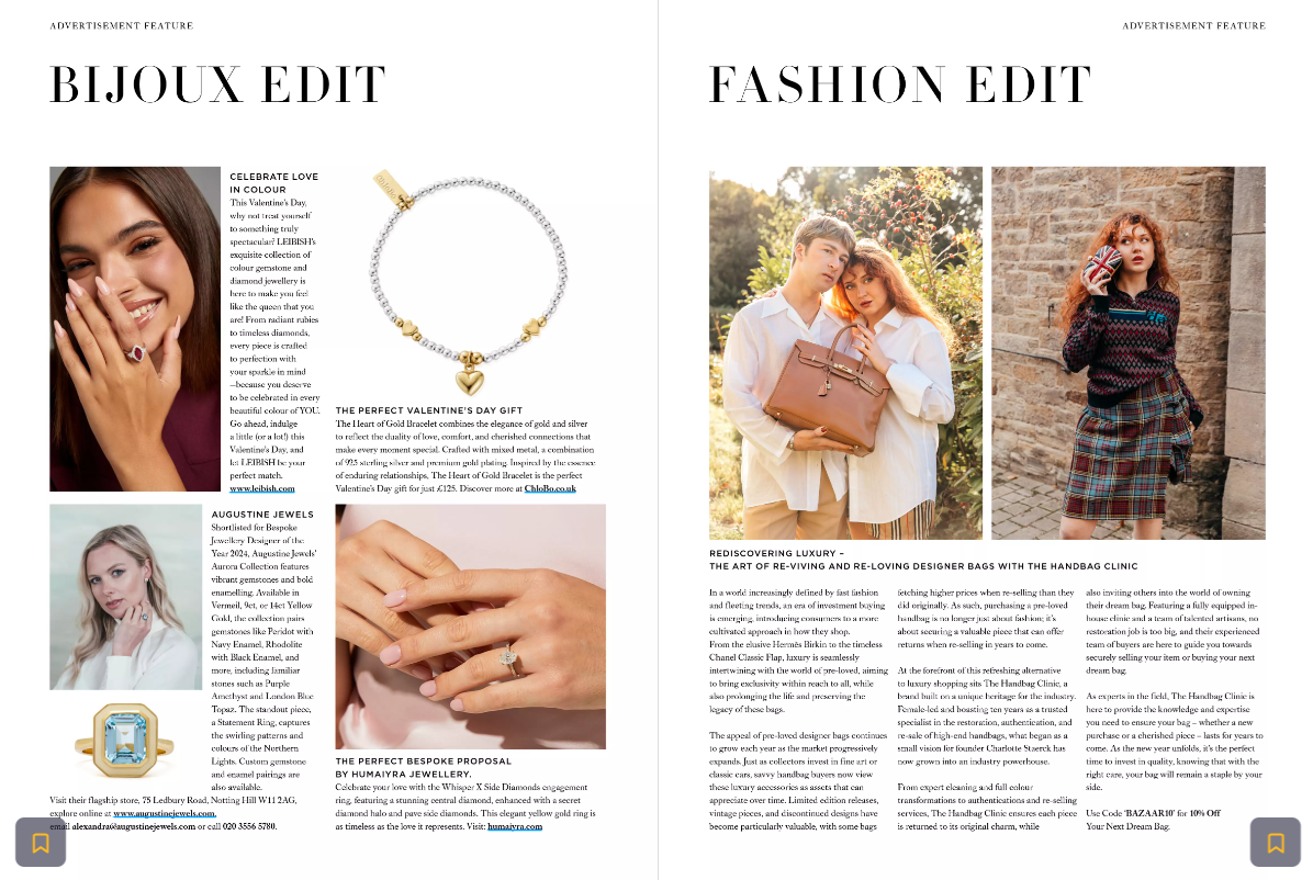 Augustine Jewels feature in Harper's Bazaar!