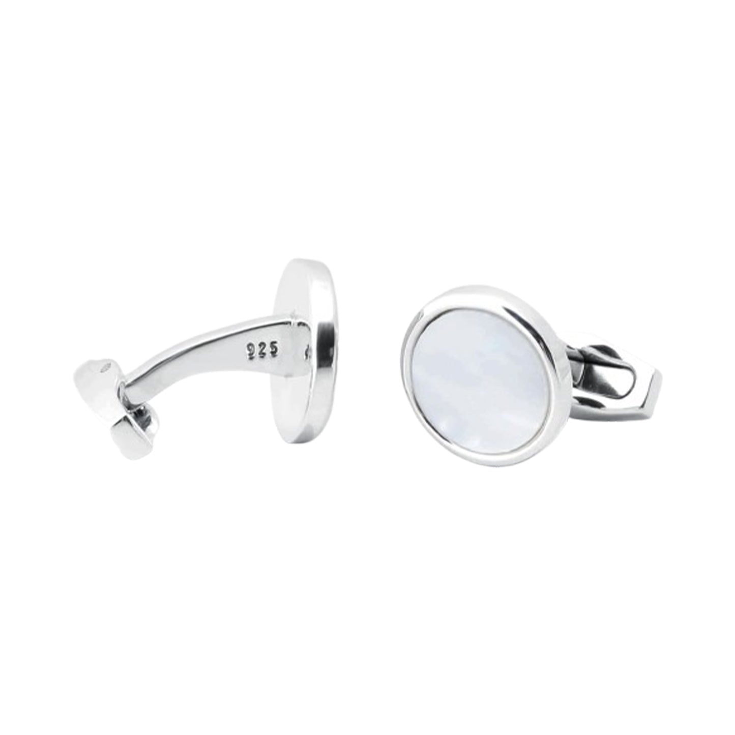 Sterling Silver Mother of Pearl Cufflinks