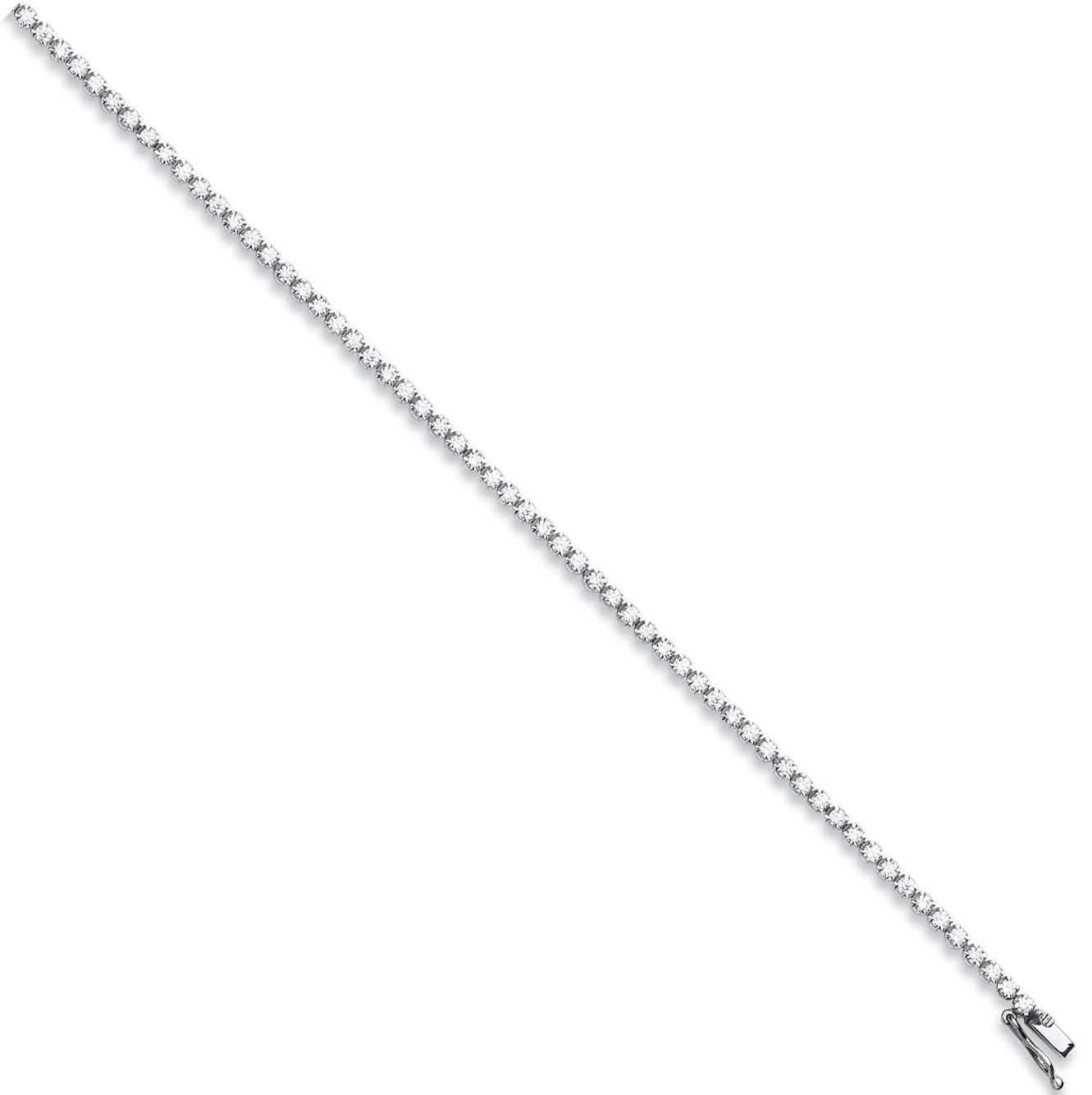 18ct White Gold 2.00ct Diamond Tennis Bracelet