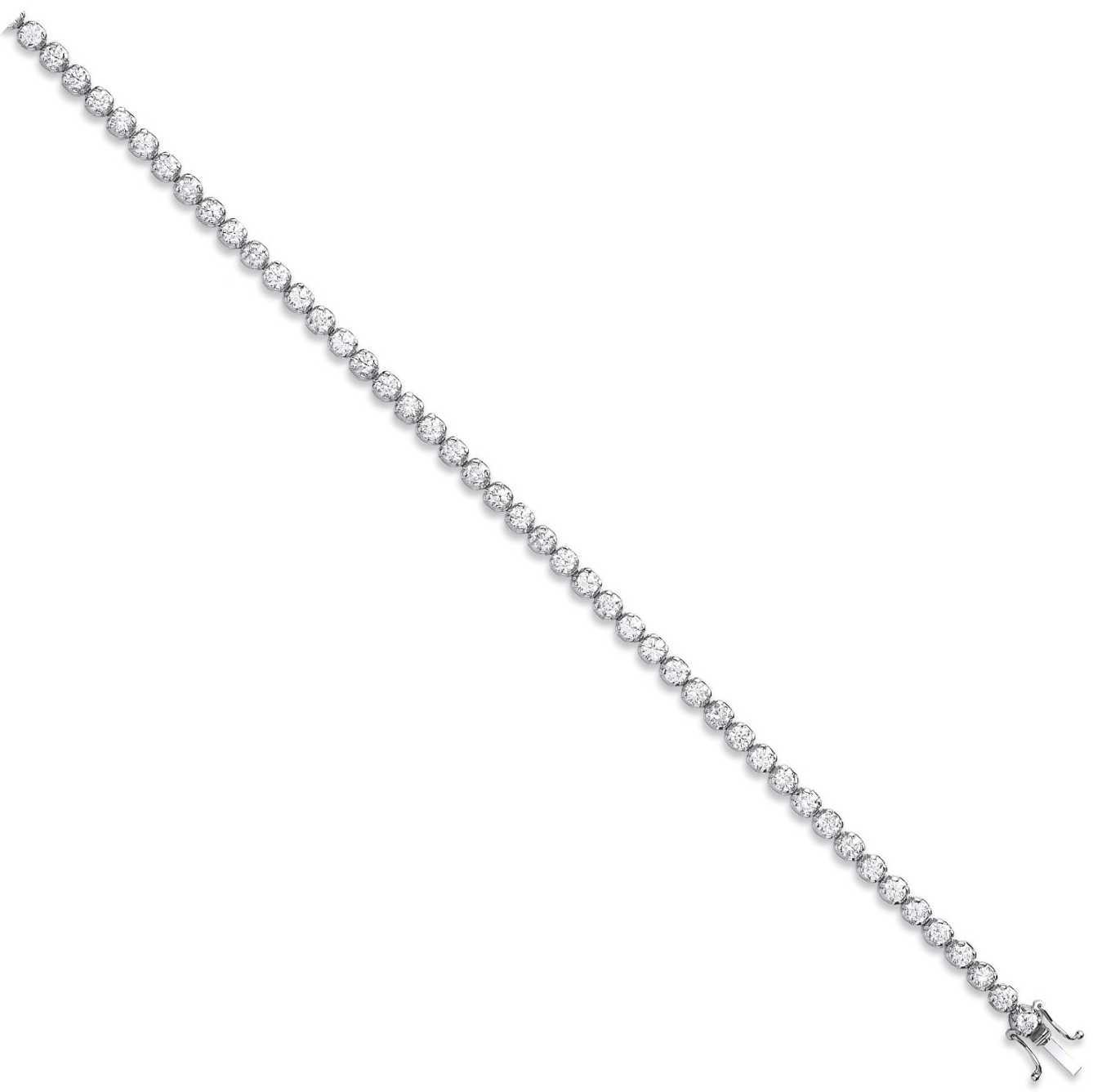 18ct White Gold 4.00ct Diamond Tennis Bracelet