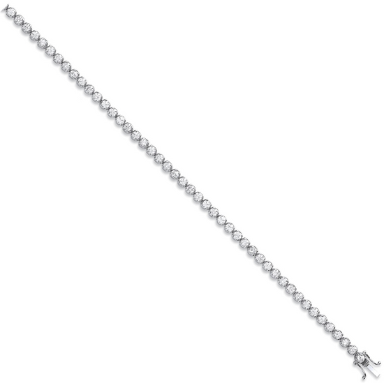 18ct White Gold 4.00ct Diamond Tennis Bracelet