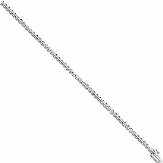 9ct White Gold 0.55ct Diamond Tennis Bracelet