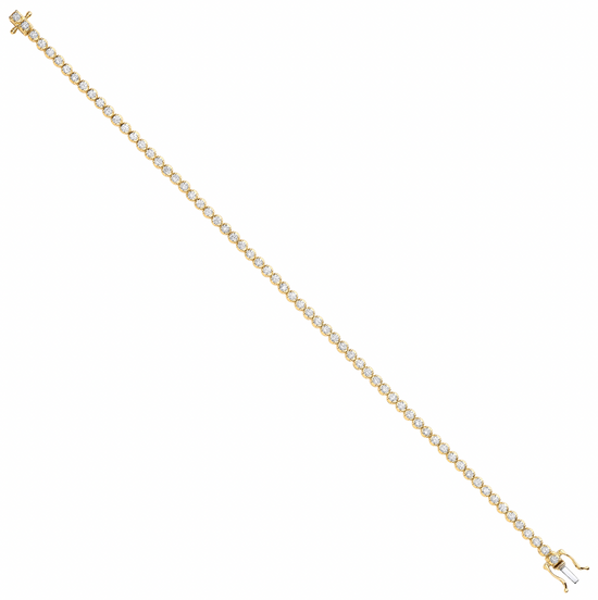 18ct Yellow Gold 2.00ct Diamond Tennis Bracelet